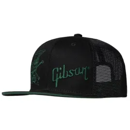 gibson-slash-skully-czarno-zielona-czapka-trucker