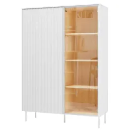 witryna-liba-lb-02-1d1w-z-oswietleniem-100x156x41-cm-bialy-jedwab-dab-salon