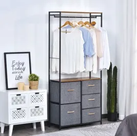 otwarta-szafa-homcom-z-wiszaca-relingiem-i-szufladami-brazowo-szary