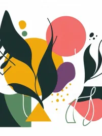 plakat-75x100cm-kolorowa-abstrakcja-botaniczna