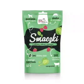 syta-micha-smaczki-treningowe-przysmak-dla-psa-wolowina-maliny-szpinak-80g