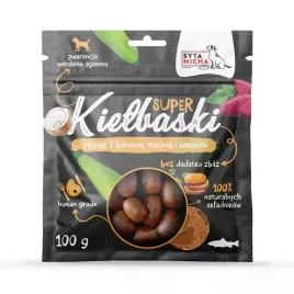syta-micha-kielbaski-przysmak-dla-psa-pstrag-batat-100g