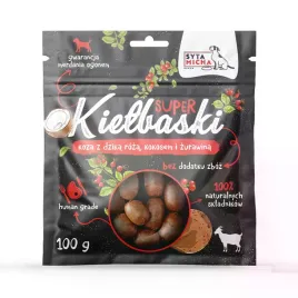 syta-micha-kielbaski-przysmak-dla-psa-koza-dzika-roza-100g