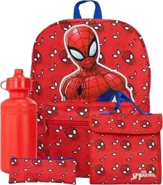 plecak-spiderman-4-czesciowy-zestaw-torba-na-lunch-butelka-na-wode-piornik