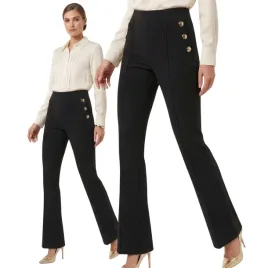 spodnie-damskie-wysoki-stan-eleganckie-casualowe-guziki-czarne-kolory-r-2xl