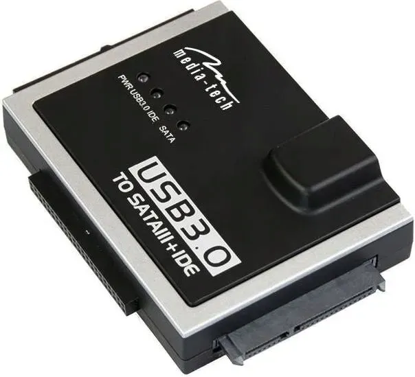 adapter-usb-media-tech-usb-3-0-sata-ata-mt5100-stan-nowy
