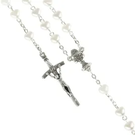 rozaniec-pierwsza-komunia-biale-serduszka