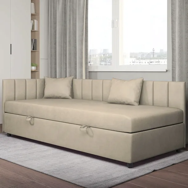 Łóżko Tapczan Tutuś BEŻ 100x200 Bonell PRODUCENT