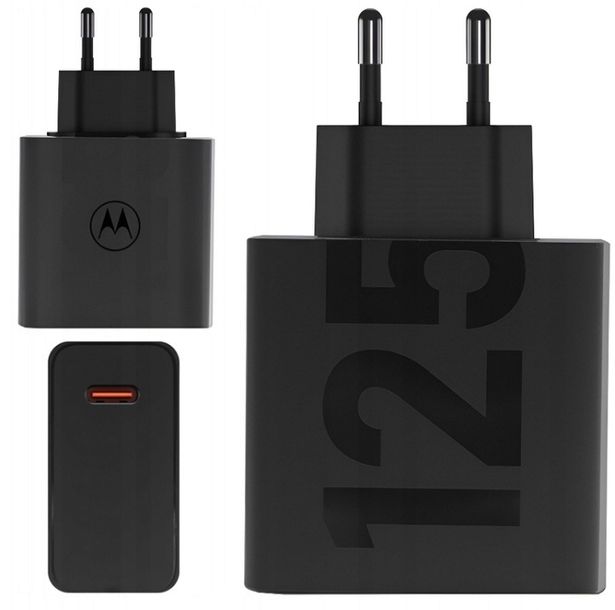 Oryginalna Ładowarka Sieciowa Motorola Mc-1259 Turbopower 125w Czarna