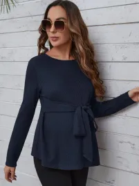 t23109-shein-ciazowa-bluzka-z-paskiem-teskturowa-dlugi-rekaw-xs