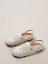 ic71312-shein-bezowe-polbuty-dziewczewce-odkryta-pieta-wsuwane-tweed-36