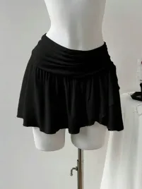 lc35307-shein-czarne-marszczone-spodnico-spodenki-11-s