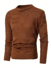 ic61104-shein-sweter-meski-cienki-brazowy-w-kratke-11-xxl