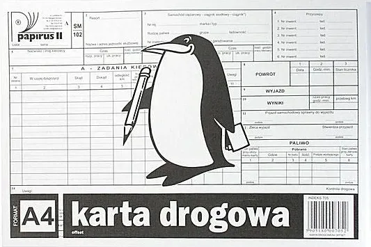 druk-karta-drogowa-a4
