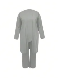 kc13108-shein-komplet-dwuczesciowy-asymetryczna-bluzka-spodnie-50-52