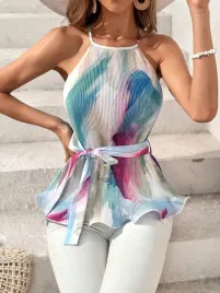 kc64105-shein-wzorzysty-plisowany-top-bez-rekawow-pasek-50-l