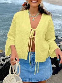 wc21118-shein-luzna-zolta-wiazana-bluzka-z-dlugim-rekawem-50-l