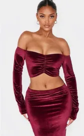 kc35302-prettylittlething-welurowy-crop-top-odkryte-ramiona-44-48