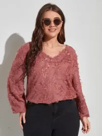 lc95219-shein-bluzka-dlugi-rekaw-dekolt-serek-tekstura-38-44