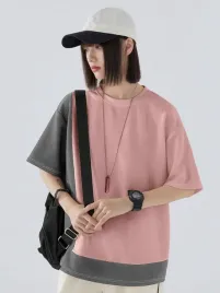 xc43212-dazy-teksturowy-t-shirt-oversizeokragly-dekolt-kontrast-m