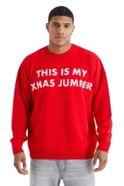 lc56204-boohoo-czerwony-swiateczny-sweter-meski-oversize-m