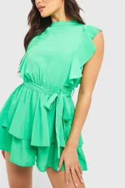 lc45116-boohoo-krotki-zielony-kombinezon-pasek-krotki-rekaw-xxl