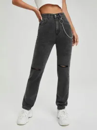 cc37310-shein-proste-spodnie-jeansy-z-dziurami-i-lancuszkiem-s