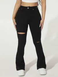 lc32221-shein-petite-spodnie-jeansy-dzowny-rozdarcia-xxs