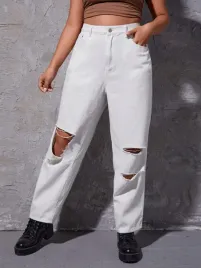 jc05310-shein-biale-spodnie-jeansy-z-rozcieciami-wysoki-stan-xl