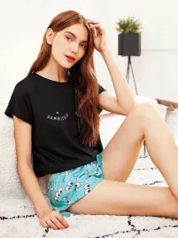 lc92101-shein-dwuczesciowa-pizama-bluzka-i-spodenki-nadruk-xs