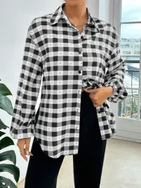 lc95201-shein-kontrastowa-koszula-z-dlugim-rekawem-w-kratke-guziki-l