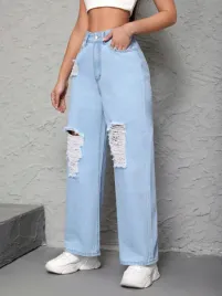 lc62204-shein-petite-proste-jeansy-z-wysokim-stanem-rozdarcia-s