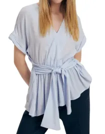 fc11221-bluzka-blekitna-z-krotkim-rekawem-pasek-dekolt-v-s