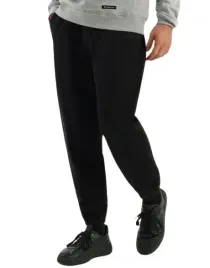 tr14204-spodnie-joggery-meskie-czarne-gladkie-sciagacze-gumka-w-pasie-m