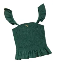 lc92307-shein-zielony-top-na-ramiaczkach-marszczenia-falbana-xs