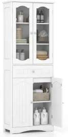 szafka-lazienkowa-wysoka-z-4-drzwiami-szuflada-i-regulowana-polka-salon