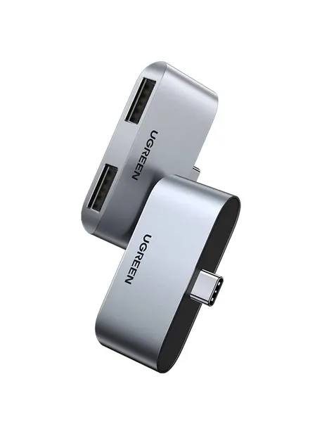 adapter-ugreen-cm412-usb-c-do-2x-usb-3-0-szary