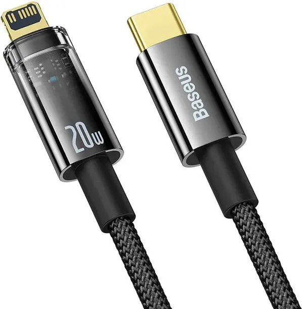 kabel-baseus-explorer-usb-c-lightning-20w-2m-czarny