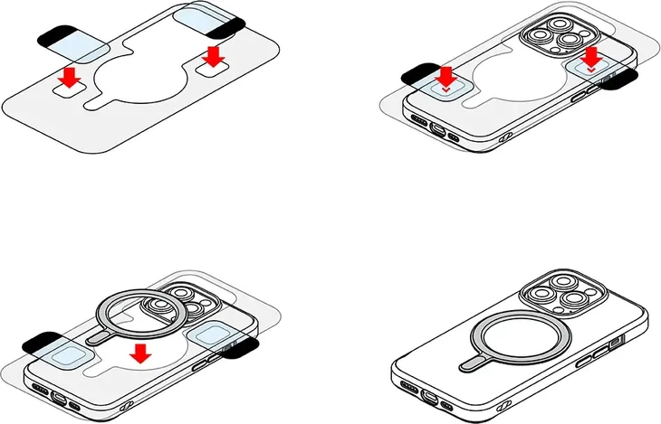 adapter-ringke-magnetic-ring-plate-magsafe-white