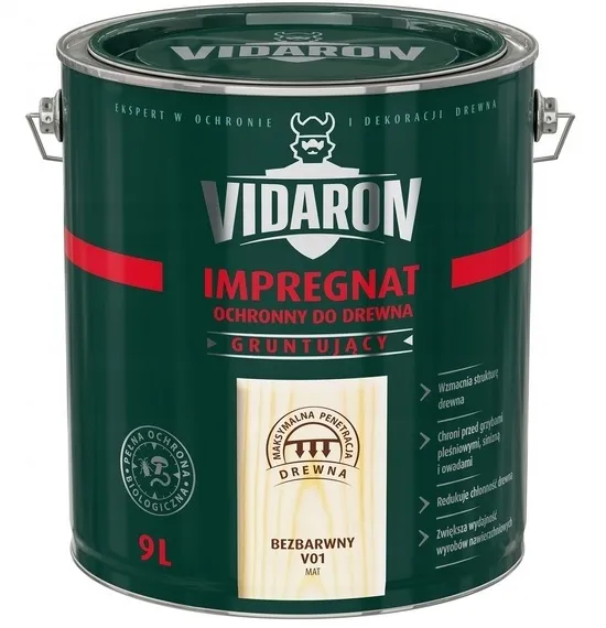 vidaron-impregnat-bezbarwny-v01-9l-pojemnosc-9-l