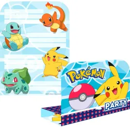 zaproszenia-z-kopertami-pokemony-party-8-urodziny