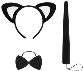 stroj-akcesoria-do-przebrania-kotek-opaska-ogon-mucha-akcesoria-bal-karnawa
