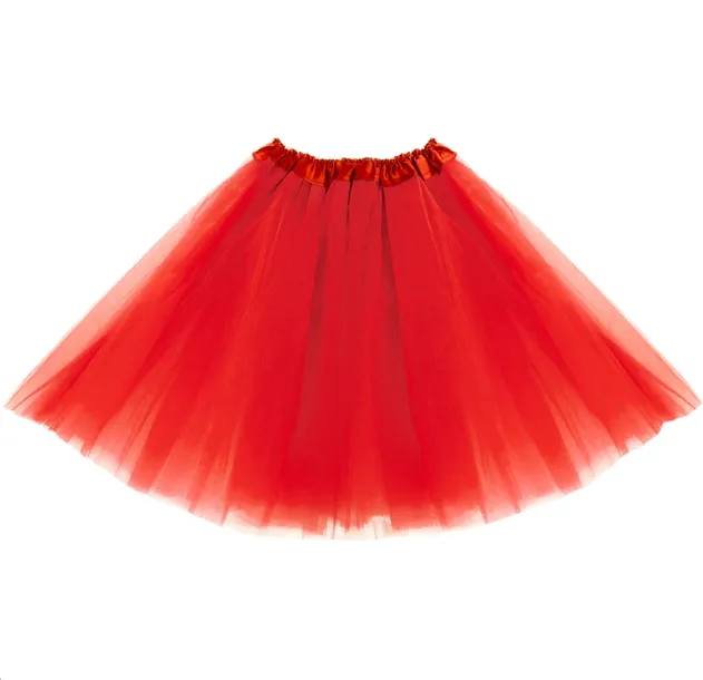 Spódniczka tiulowa 40cm czerwona występy tutu karnawał święta
