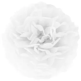 pompon-bibulowy-dekor-do-sali-bialy-na-wesele-urodziny-honeycomb-15-cm