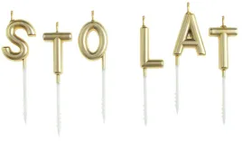 swieczki-dekoracyjne-na-urodziny-sto-lat-zlote-urodzinowe