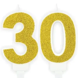 swieczki-swieczka-urodzinowe-na-tort-30-urodziny-zlota-brokatowa