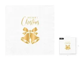 serwetki-biale-dzwonki-zlote-papierowe-marry-christmas-swieta-wigilia-10x