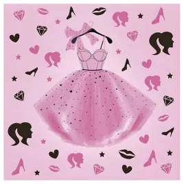 serwetki-papierowe-girls-pink-party-sukienka-33-x-33-cm-20-szt