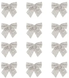 kokardy-swiateczne-brokatowe-srebrne-male-5cm-12szt-swieta-boze-narodzenie