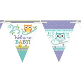 baner-girlanda-welcome-baby-lesne-zwierzaki-baby-shower-roczek